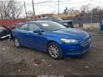 2017 Ford Fusion Se Blue vin: 3FA6P0HD5HR263227