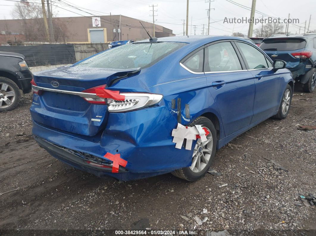 2017 Ford Fusion Se Blue vin: 3FA6P0HD5HR263227