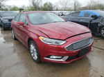 2017 Ford Fusion Se Burgundy vin: 3FA6P0HD5HR291397