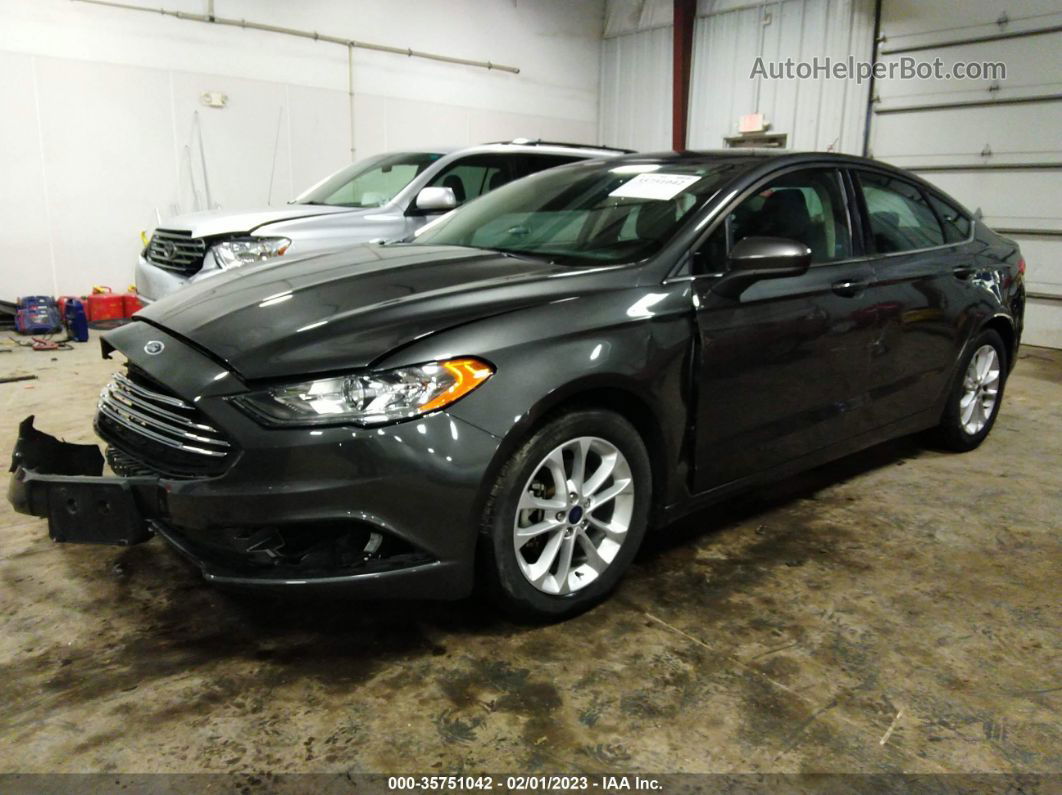 2017 Ford Fusion Se Gray vin: 3FA6P0HD5HR293361