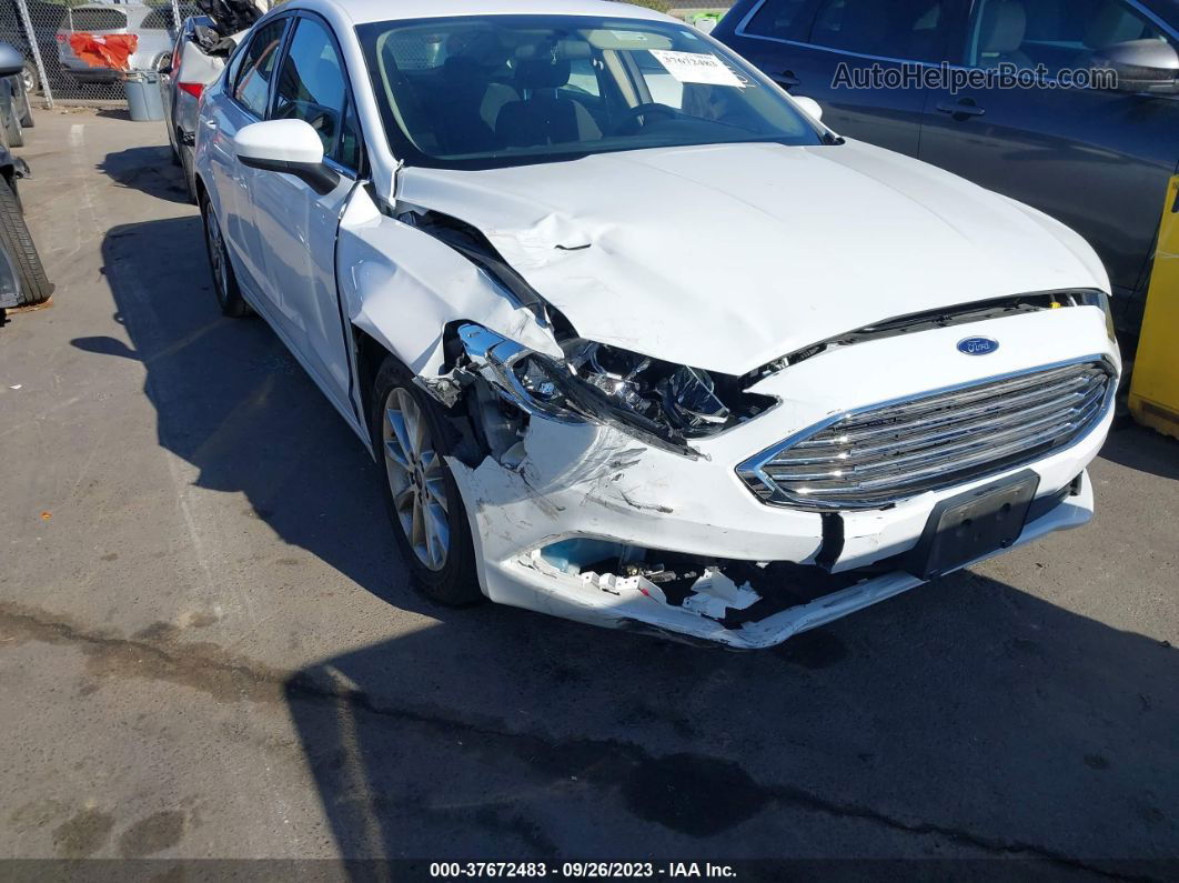 2017 Ford Fusion Se White vin: 3FA6P0HD5HR299399