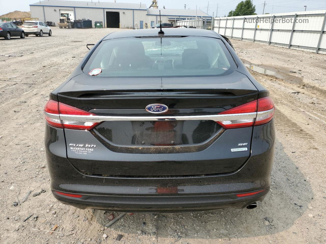 2017 Ford Fusion Se Black vin: 3FA6P0HD5HR310028