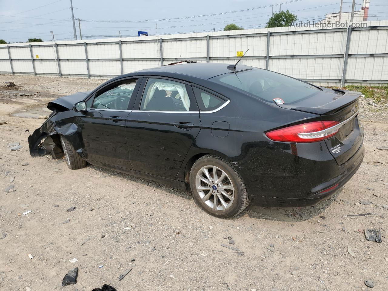 2017 Ford Fusion Se Black vin: 3FA6P0HD5HR310028