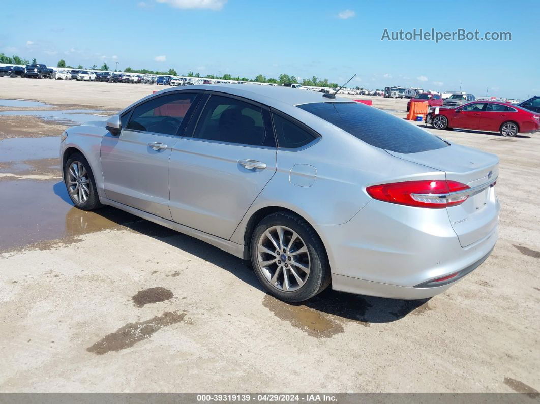 2017 Ford Fusion Se Silver vin: 3FA6P0HD5HR311776