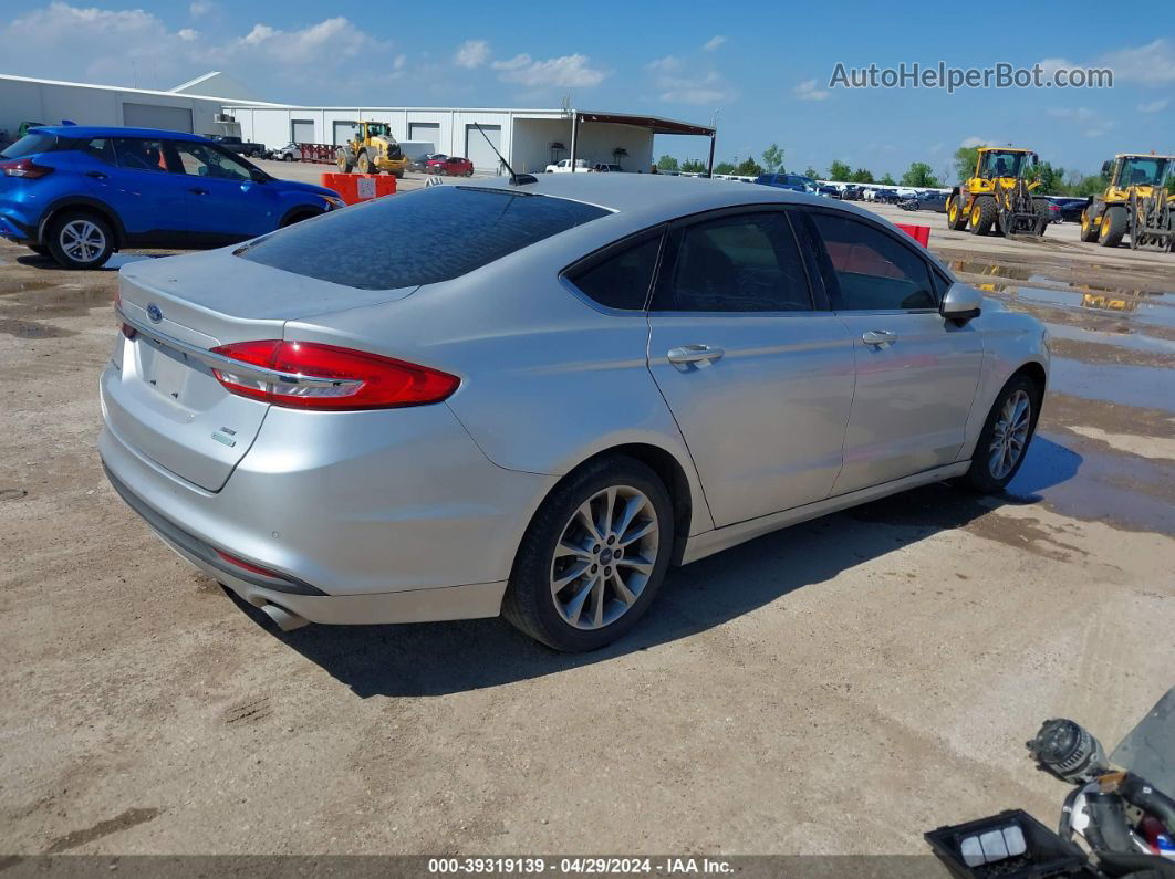 2017 Ford Fusion Se Silver vin: 3FA6P0HD5HR311776