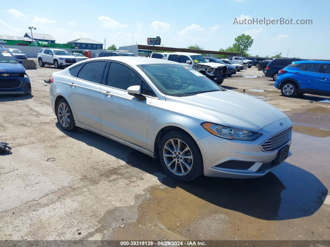 2017 Ford Fusion Se Silver vin: 3FA6P0HD5HR311776