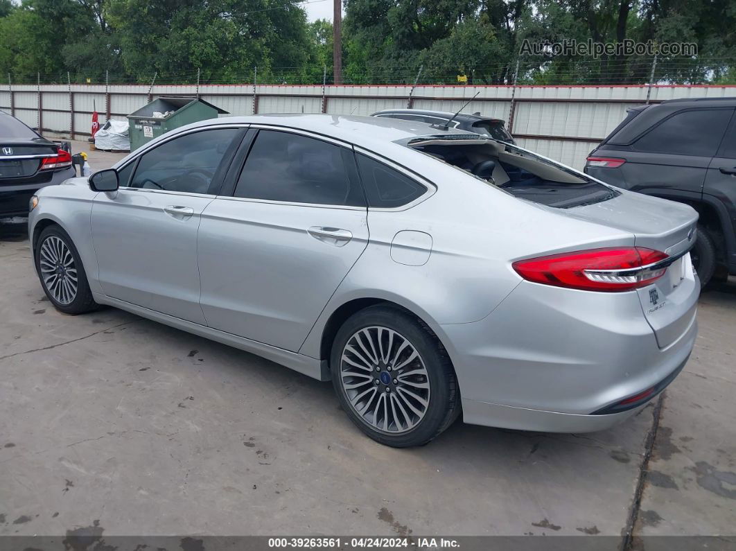 2017 Ford Fusion Se Silver vin: 3FA6P0HD5HR349590