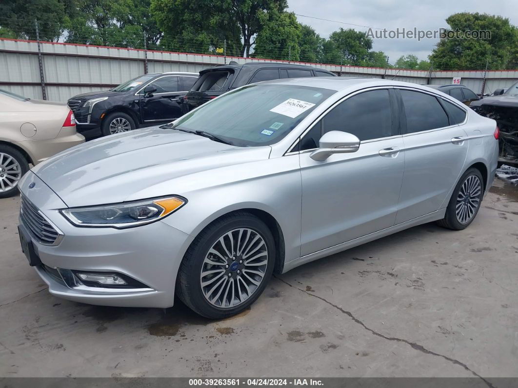 2017 Ford Fusion Se Silver vin: 3FA6P0HD5HR349590