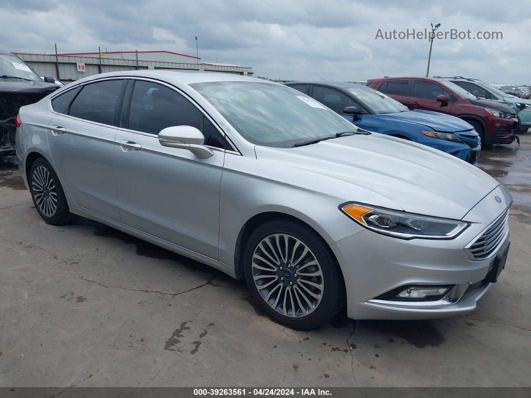 2017 Ford Fusion Se Silver vin: 3FA6P0HD5HR349590