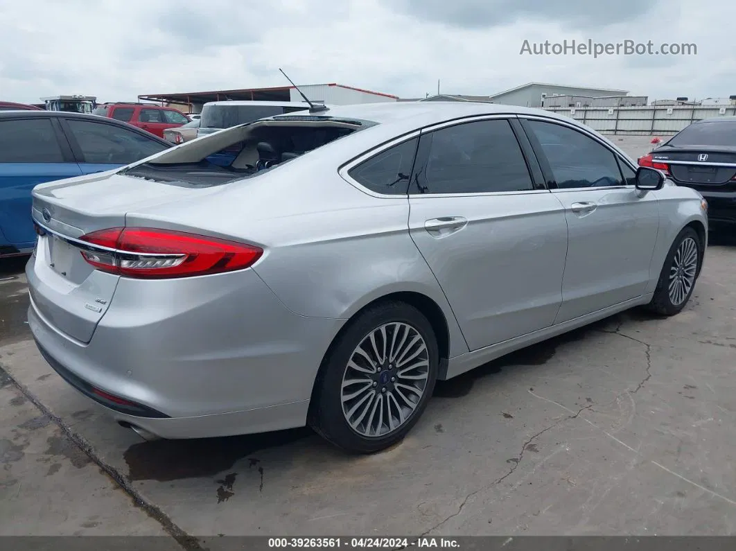 2017 Ford Fusion Se Silver vin: 3FA6P0HD5HR349590