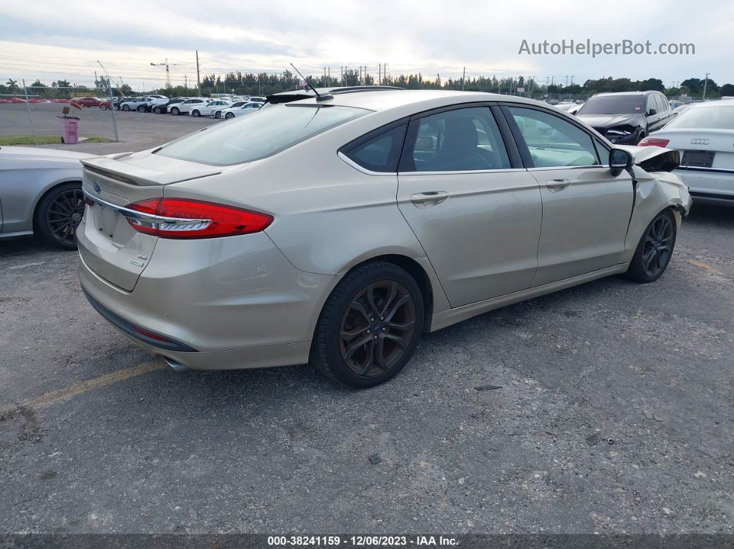 2018 Ford Fusion Se Золотой vin: 3FA6P0HD5JR103631