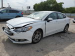 2018 Ford Fusion Se White vin: 3FA6P0HD5JR108909