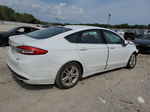 2018 Ford Fusion Se White vin: 3FA6P0HD5JR108909