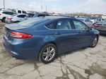 2018 Ford Fusion Se Синий vin: 3FA6P0HD5JR147001