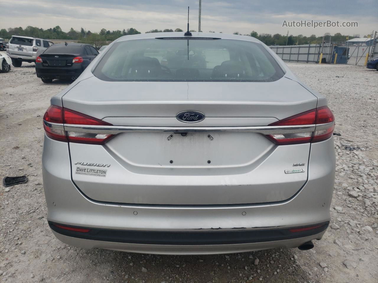 2018 Ford Fusion Se Silver vin: 3FA6P0HD5JR149475