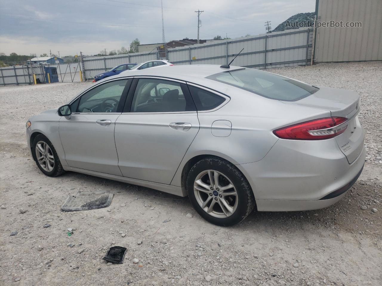 2018 Ford Fusion Se Silver vin: 3FA6P0HD5JR149475