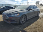 2018 Ford Fusion Se Gray vin: 3FA6P0HD5JR150481