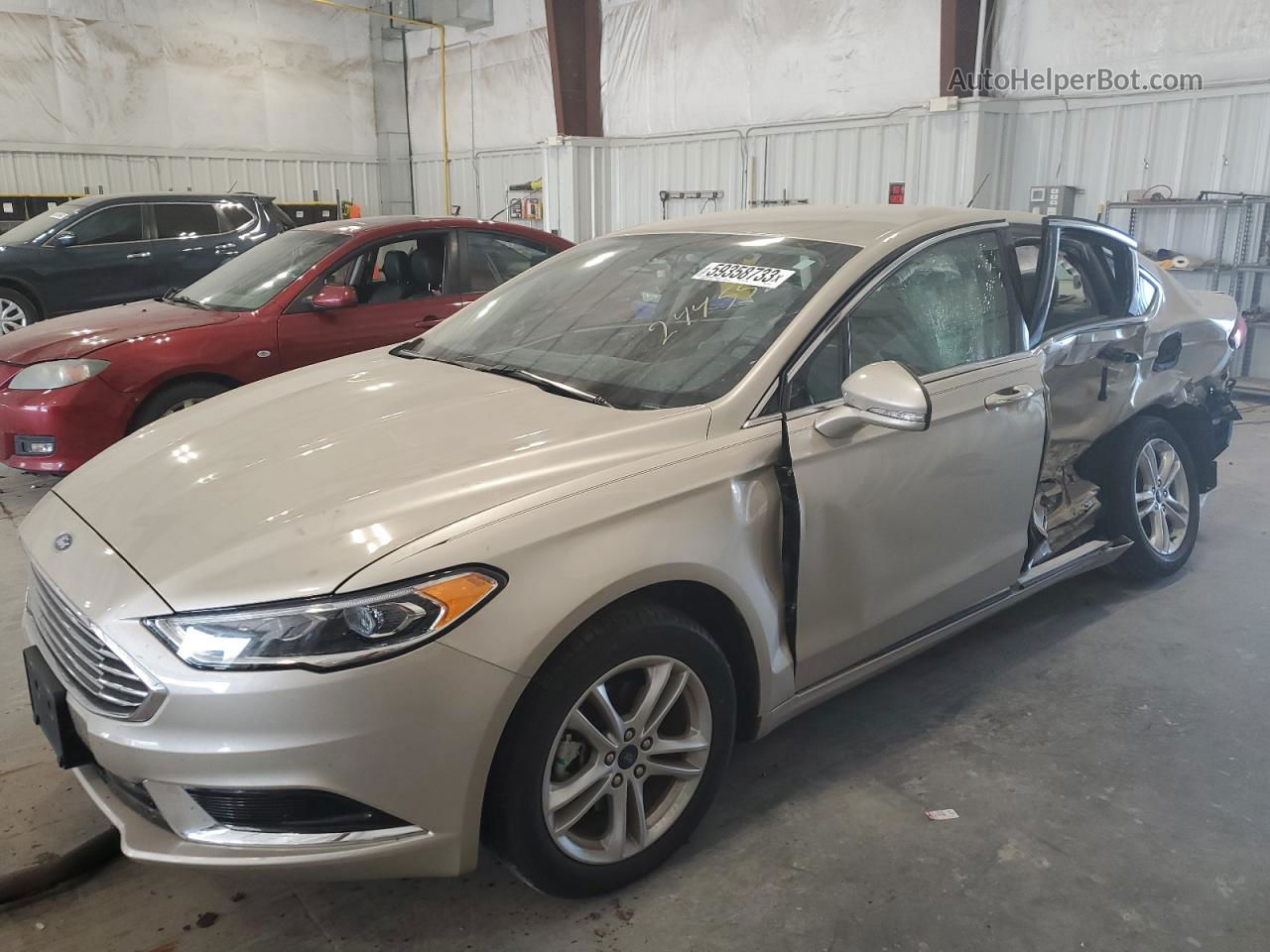 2018 Ford Fusion Se Tan vin: 3FA6P0HD5JR201686