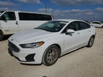 2019 Ford Fusion Se Белый vin: 3FA6P0HD5KR133116