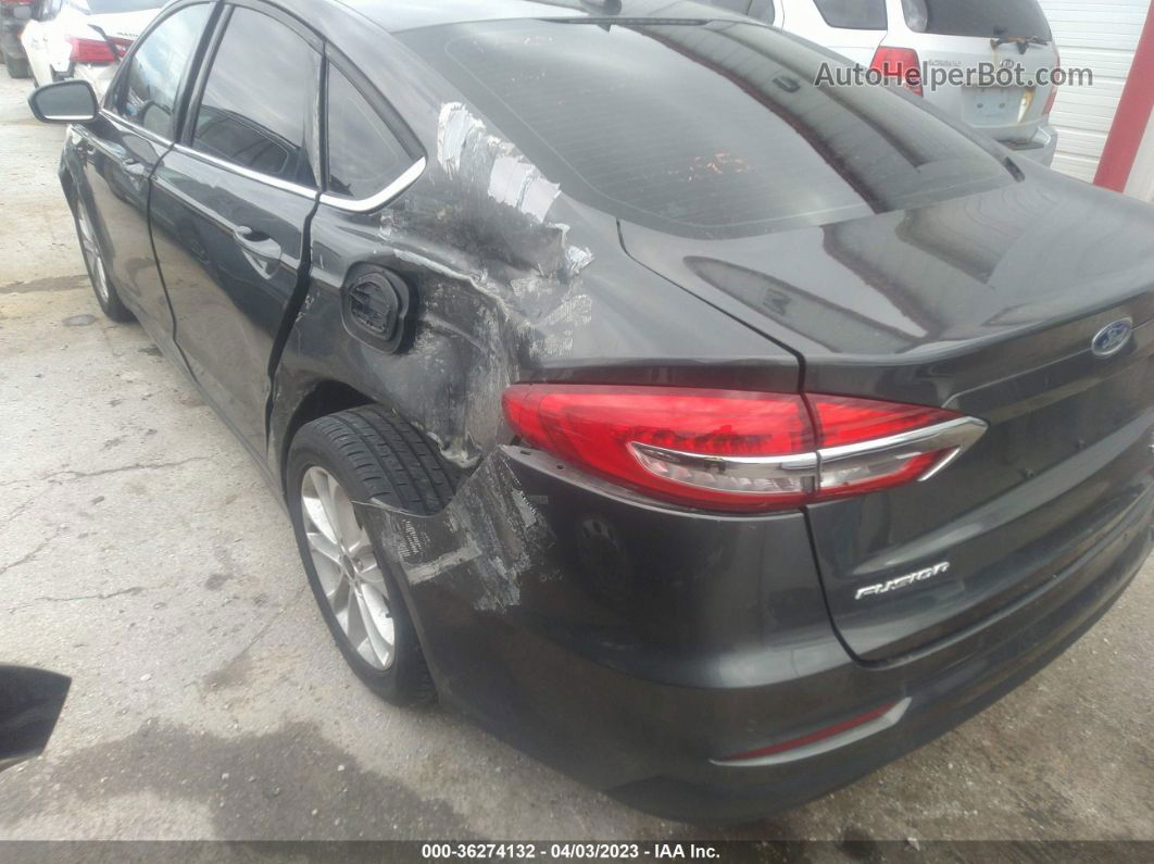 2019 Ford Fusion Se Gray vin: 3FA6P0HD5KR166195