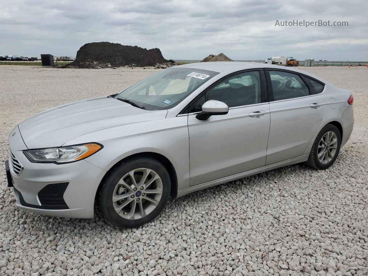 2019 Ford Fusion Se Silver vin: 3FA6P0HD5KR215475