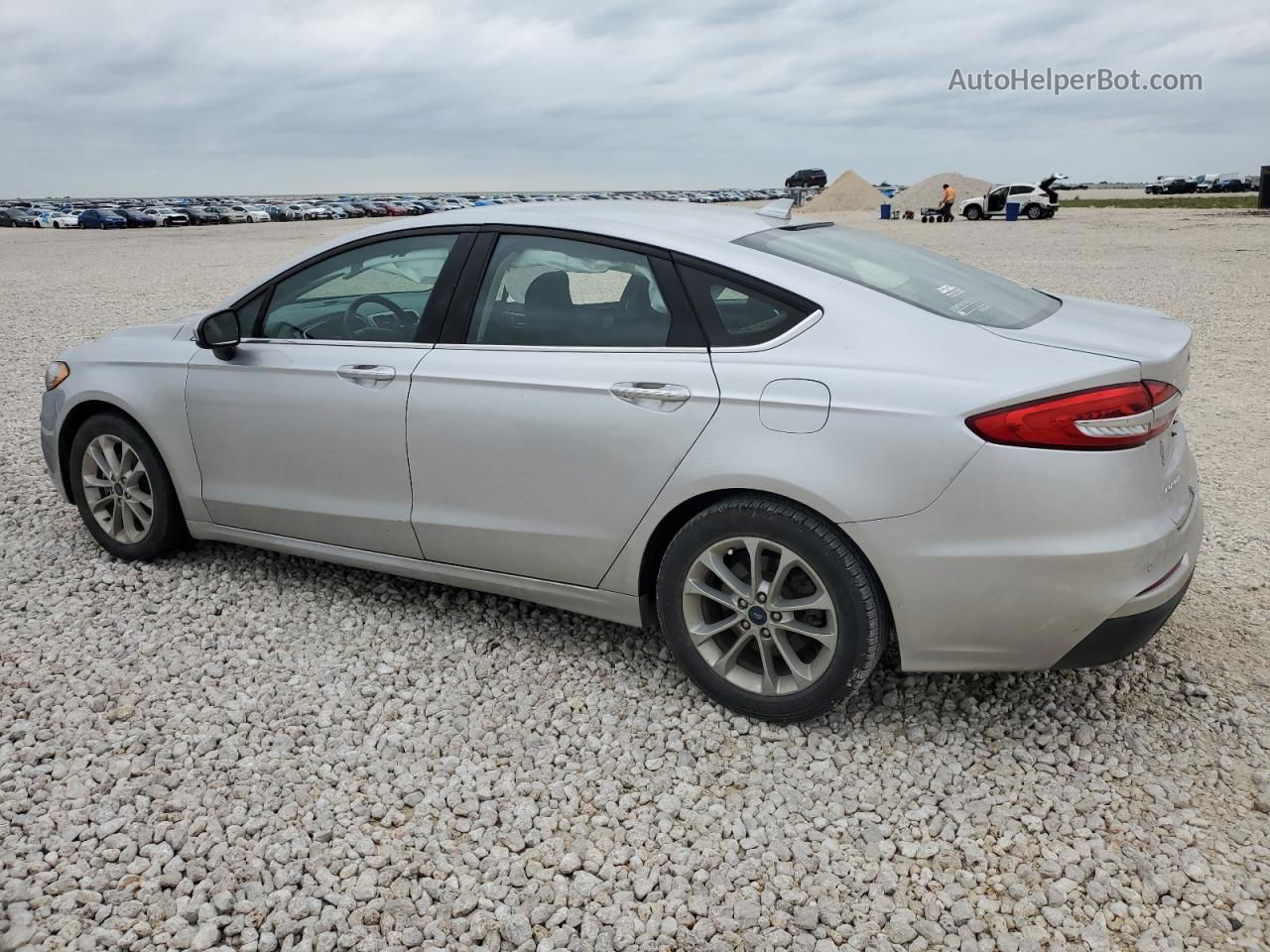 2019 Ford Fusion Se Silver vin: 3FA6P0HD5KR215475