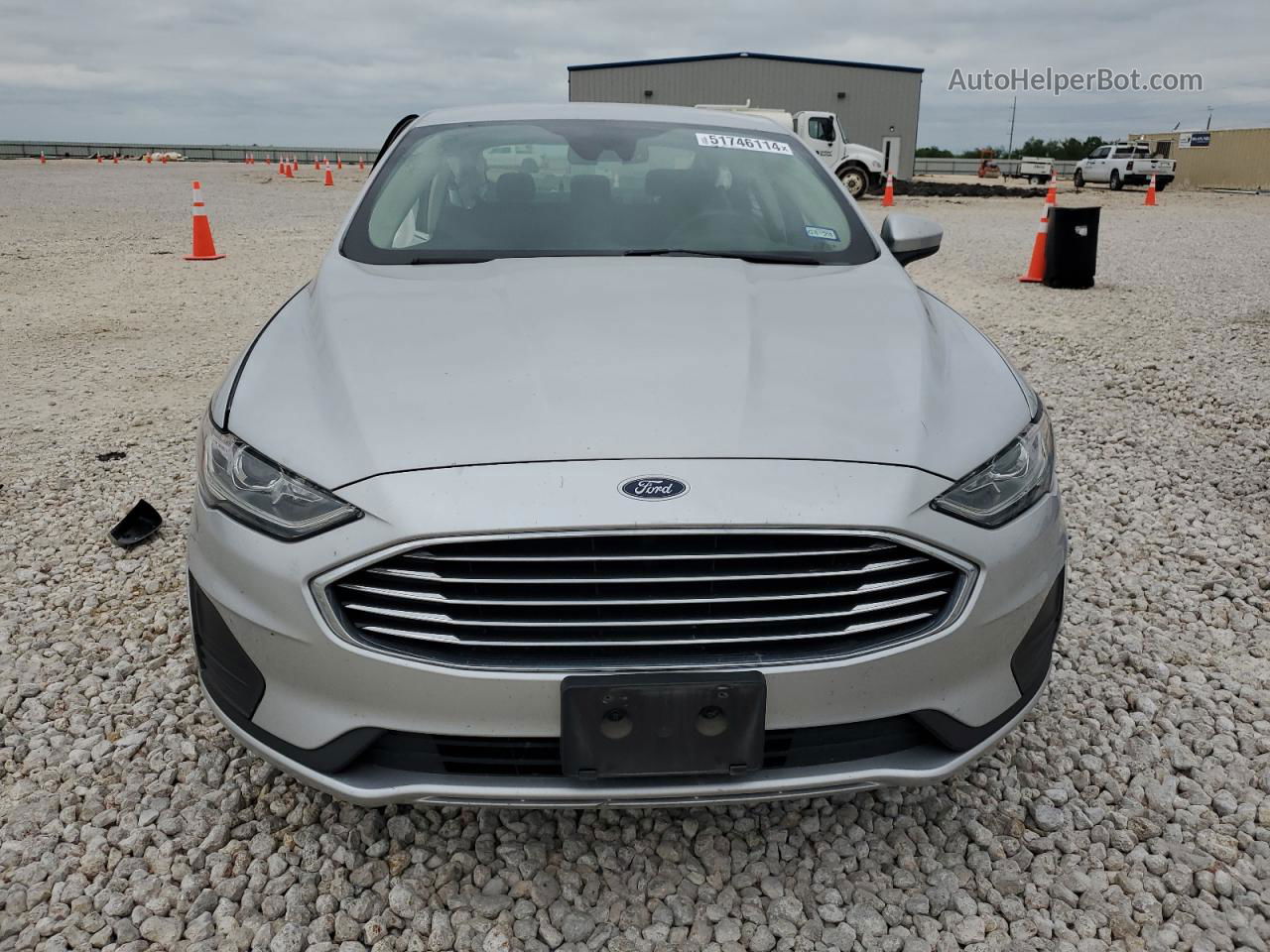 2019 Ford Fusion Se Silver vin: 3FA6P0HD5KR215475