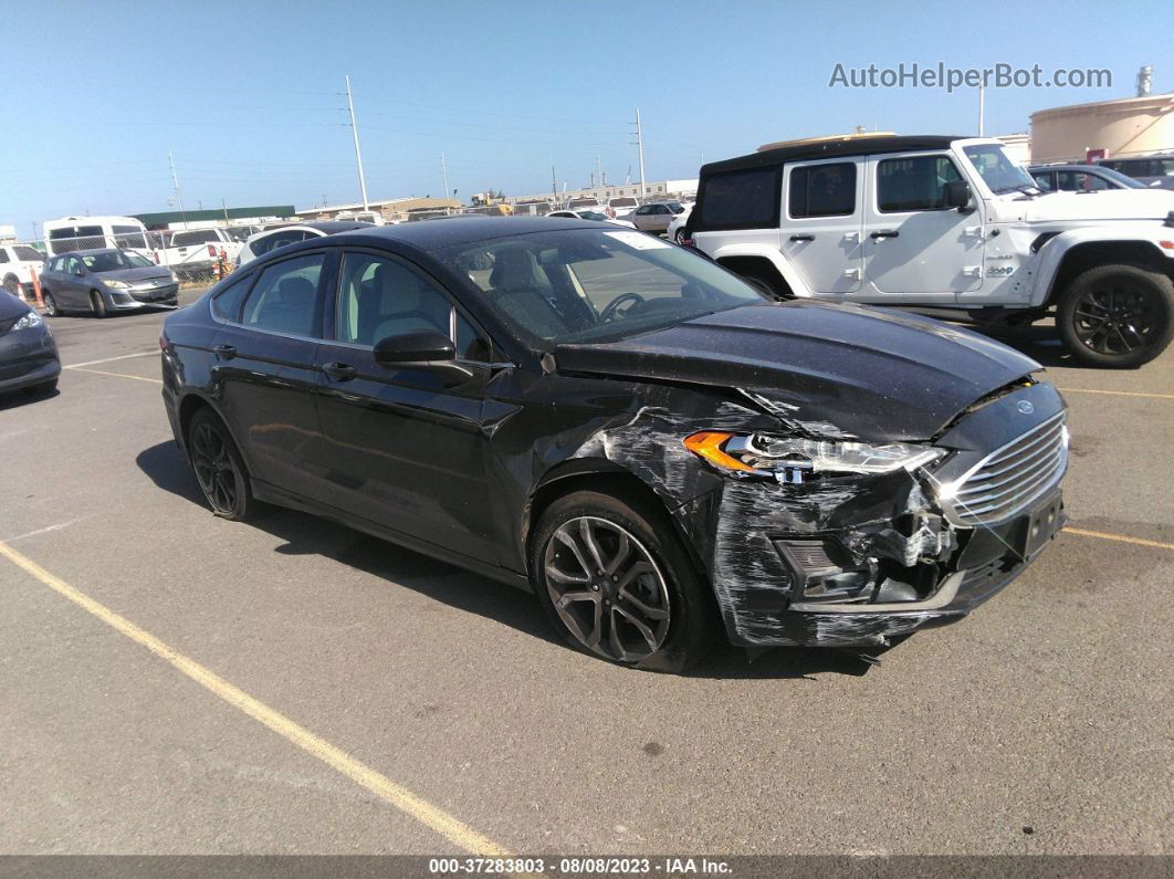 2019 Ford Fusion Se Black vin: 3FA6P0HD5KR236178