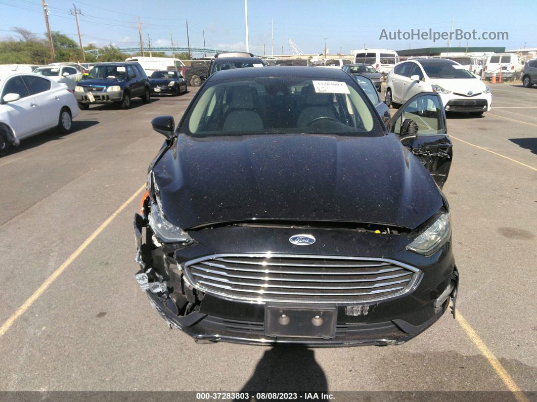 2019 Ford Fusion Se Black vin: 3FA6P0HD5KR236178