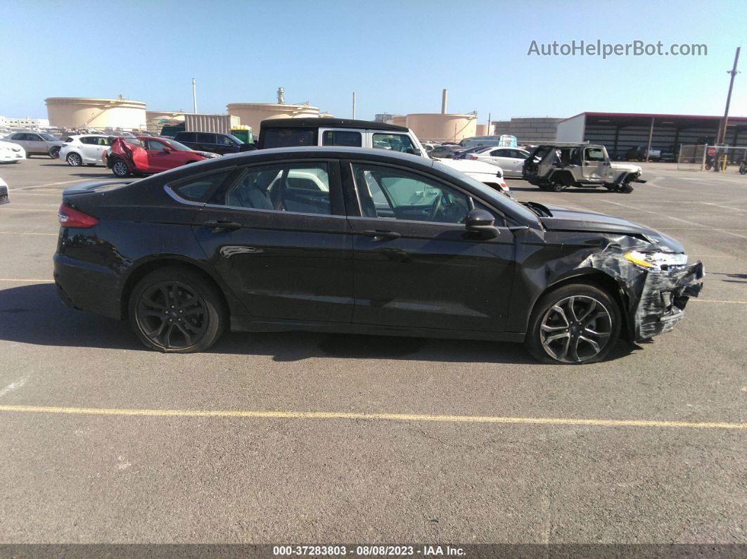 2019 Ford Fusion Se Black vin: 3FA6P0HD5KR236178