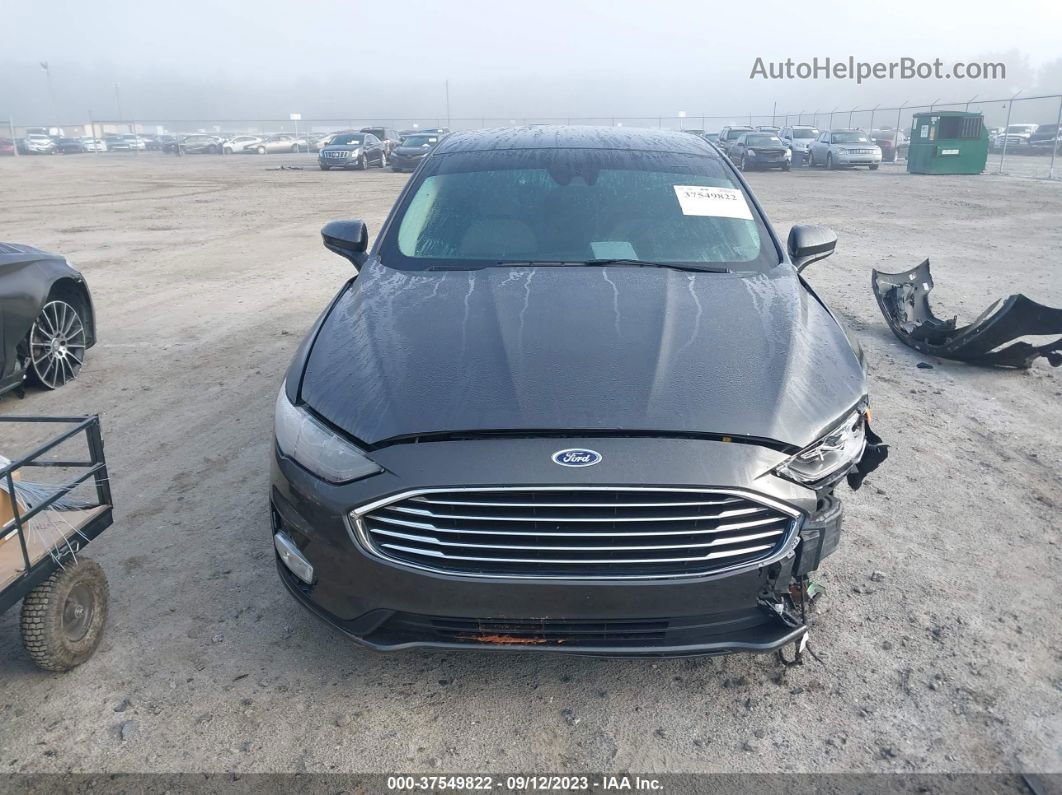 2019 Ford Fusion Se Серый vin: 3FA6P0HD5KR249383