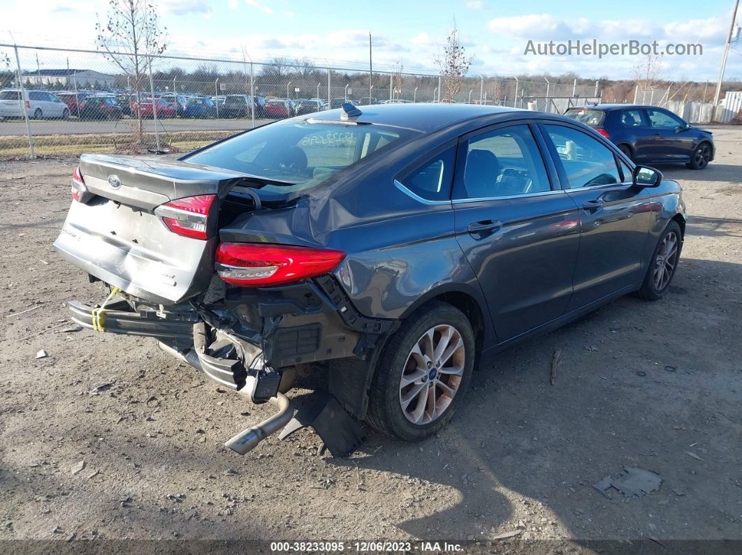 2020 Ford Fusion Se Gray vin: 3FA6P0HD5LR104782