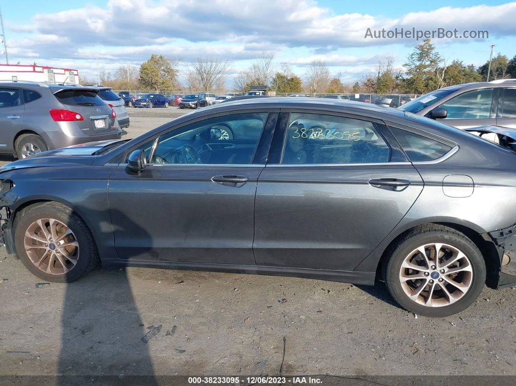 2020 Ford Fusion Se Gray vin: 3FA6P0HD5LR104782