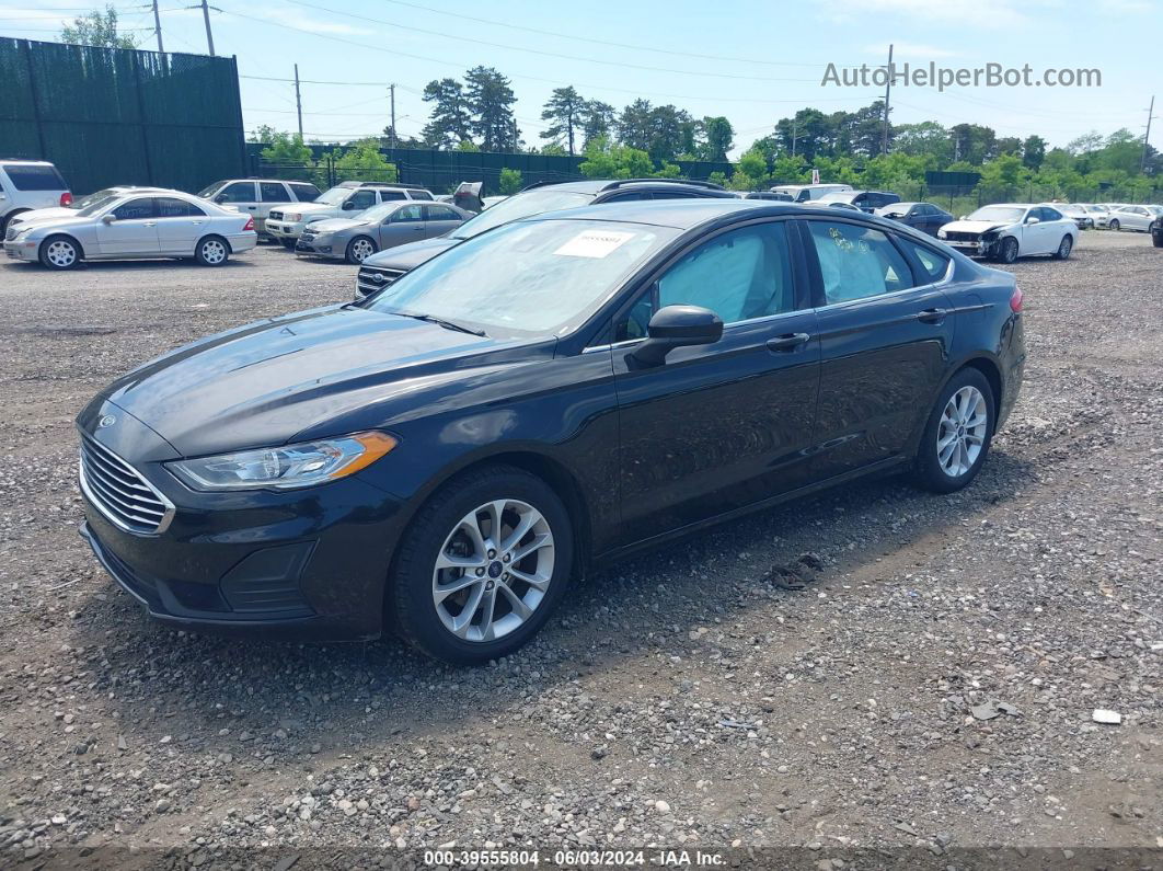 2020 Ford Fusion Se Black vin: 3FA6P0HD5LR107861