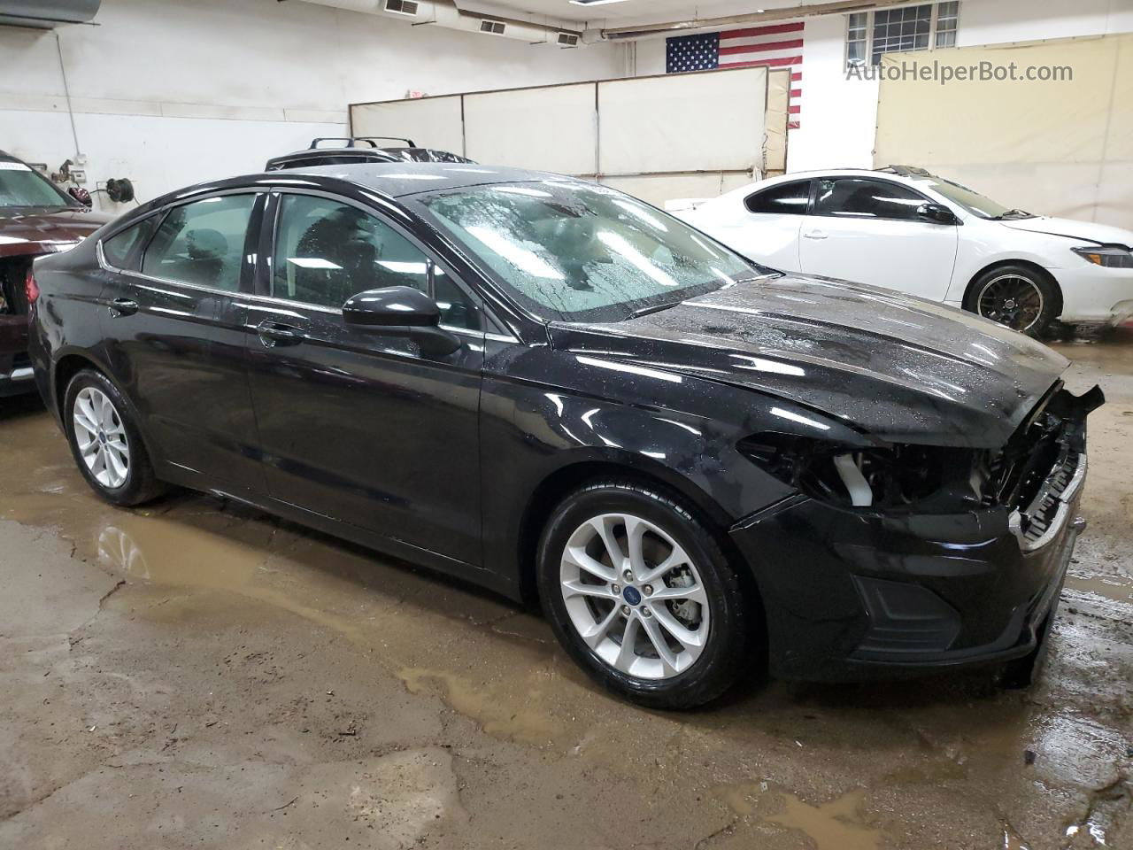 2020 Ford Fusion Se Black vin: 3FA6P0HD5LR110713