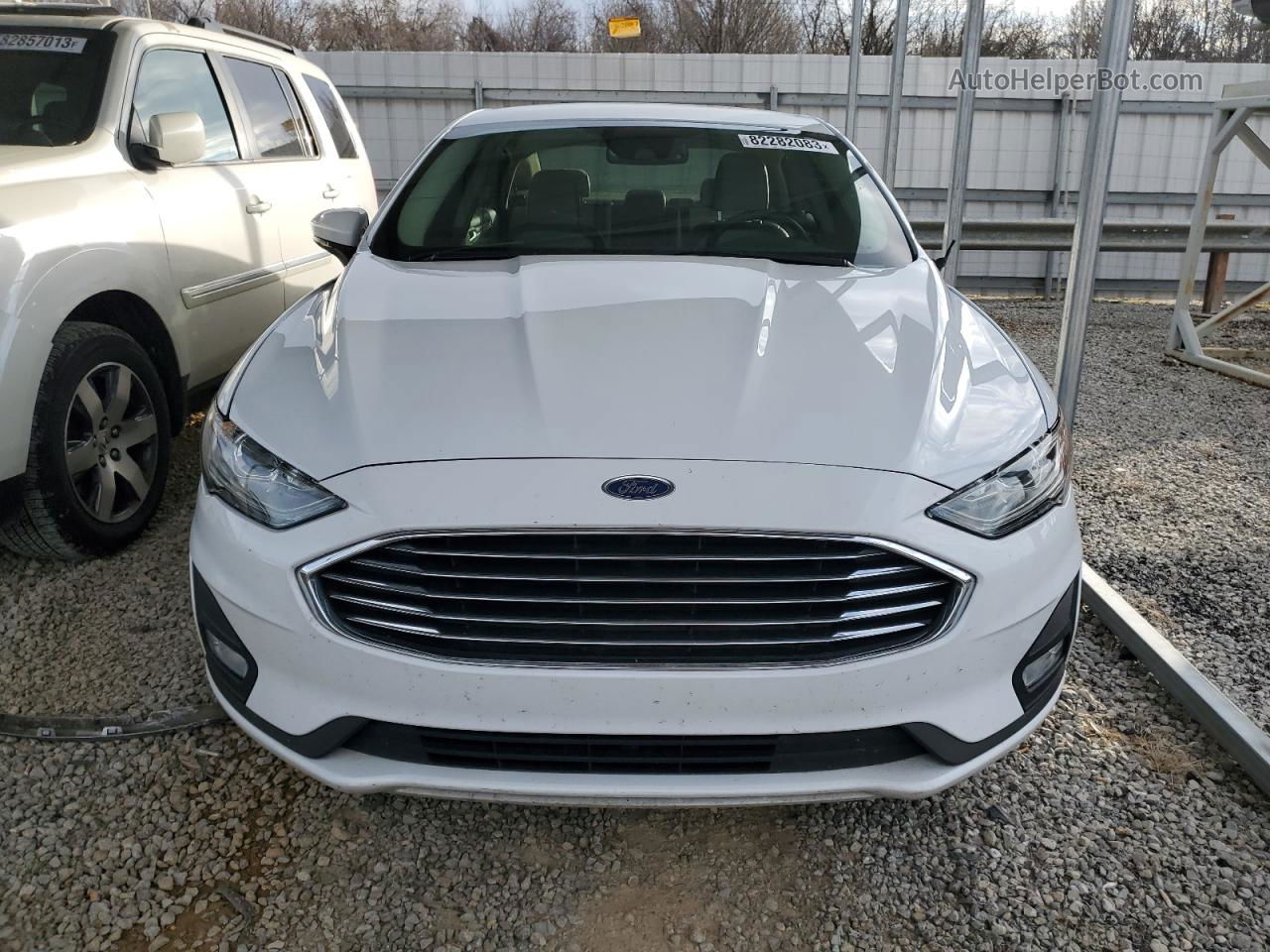 2020 Ford Fusion Se White vin: 3FA6P0HD5LR121985