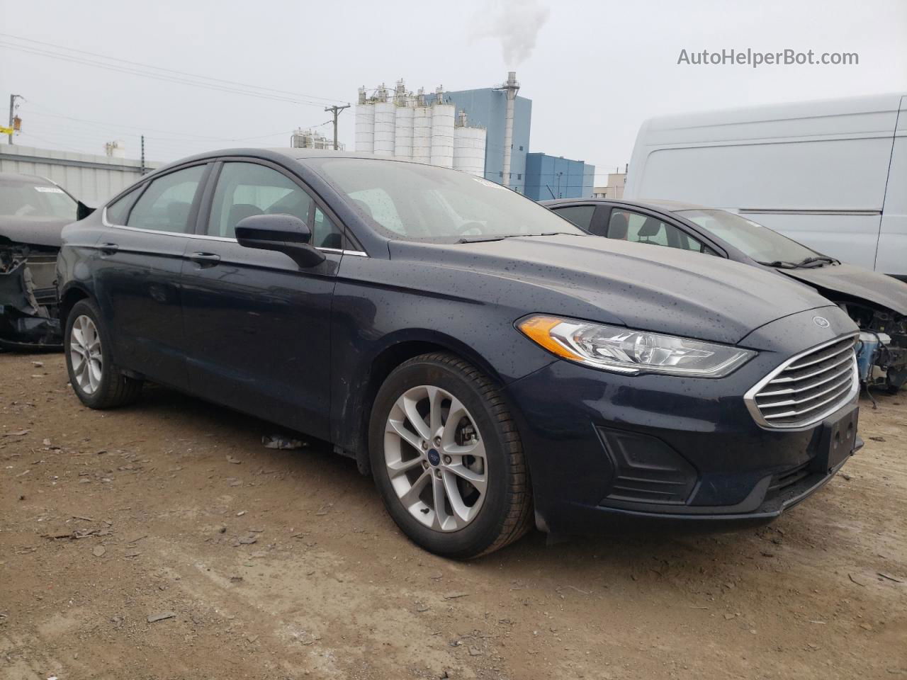 2020 Ford Fusion Se Черный vin: 3FA6P0HD5LR144795