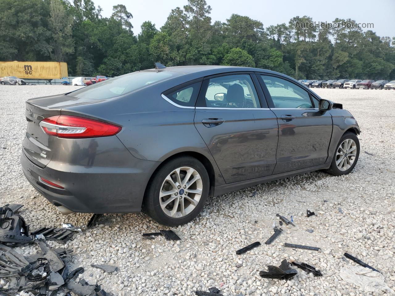 2020 Ford Fusion Se Gray vin: 3FA6P0HD5LR150192