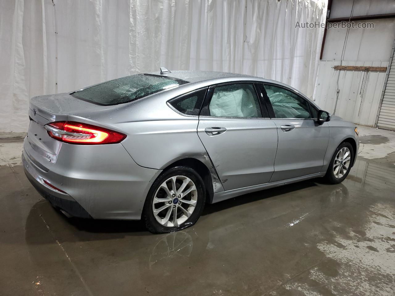 2020 Ford Fusion Se Silver vin: 3FA6P0HD5LR156378