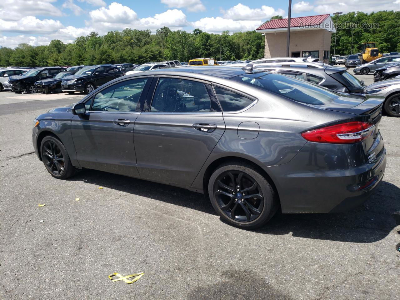 2020 Ford Fusion Se Gray vin: 3FA6P0HD5LR157918