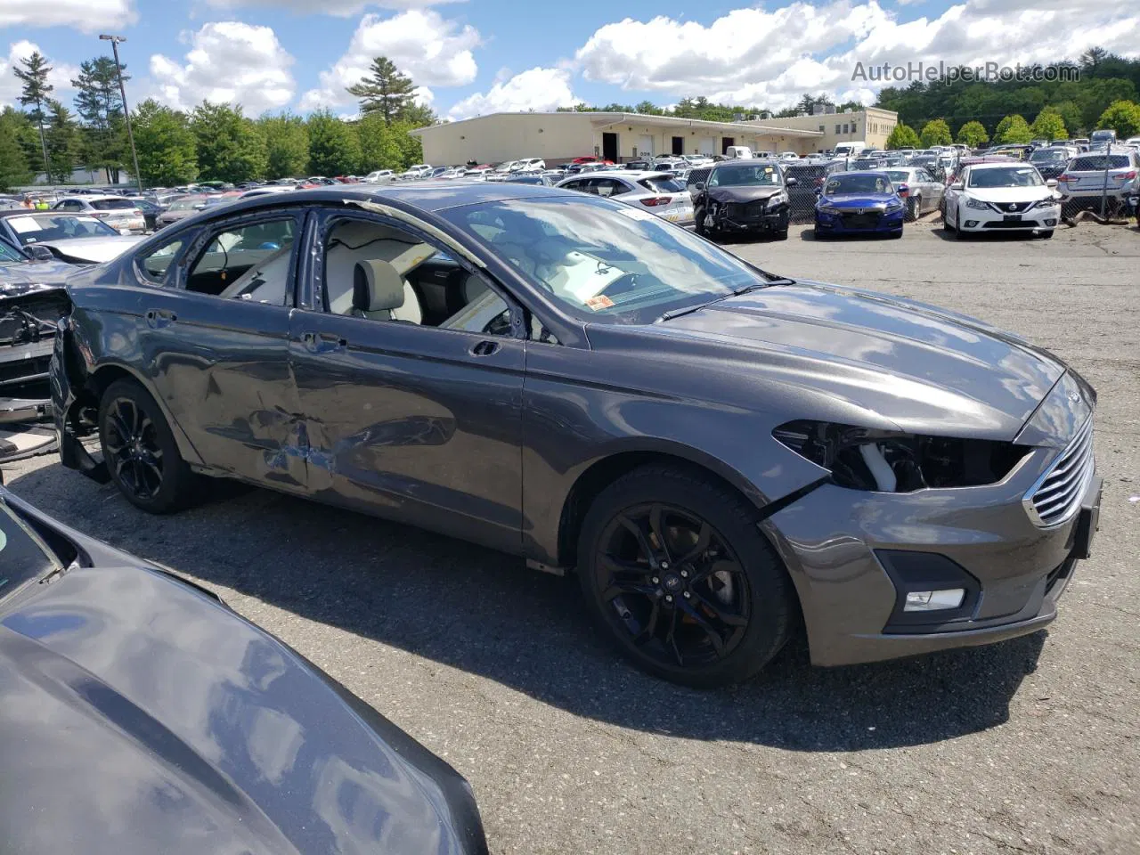 2020 Ford Fusion Se Серый vin: 3FA6P0HD5LR157918