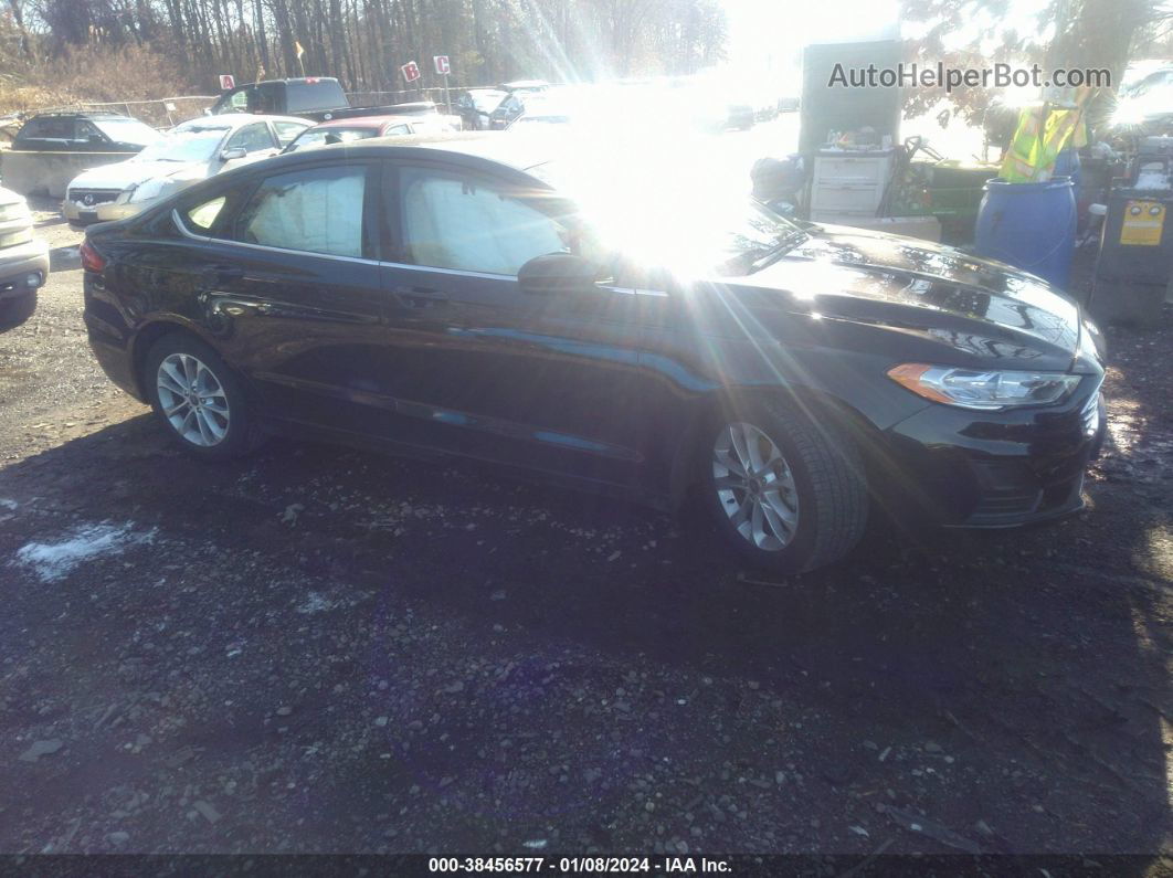 2020 Ford Fusion Se Black vin: 3FA6P0HD5LR158213