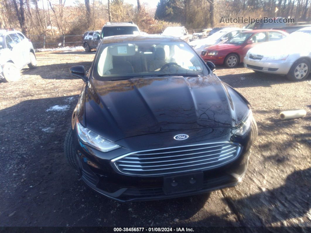 2020 Ford Fusion Se Черный vin: 3FA6P0HD5LR158213