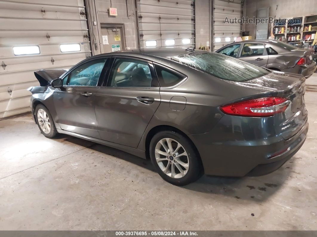 2020 Ford Fusion Se Gray vin: 3FA6P0HD5LR185573