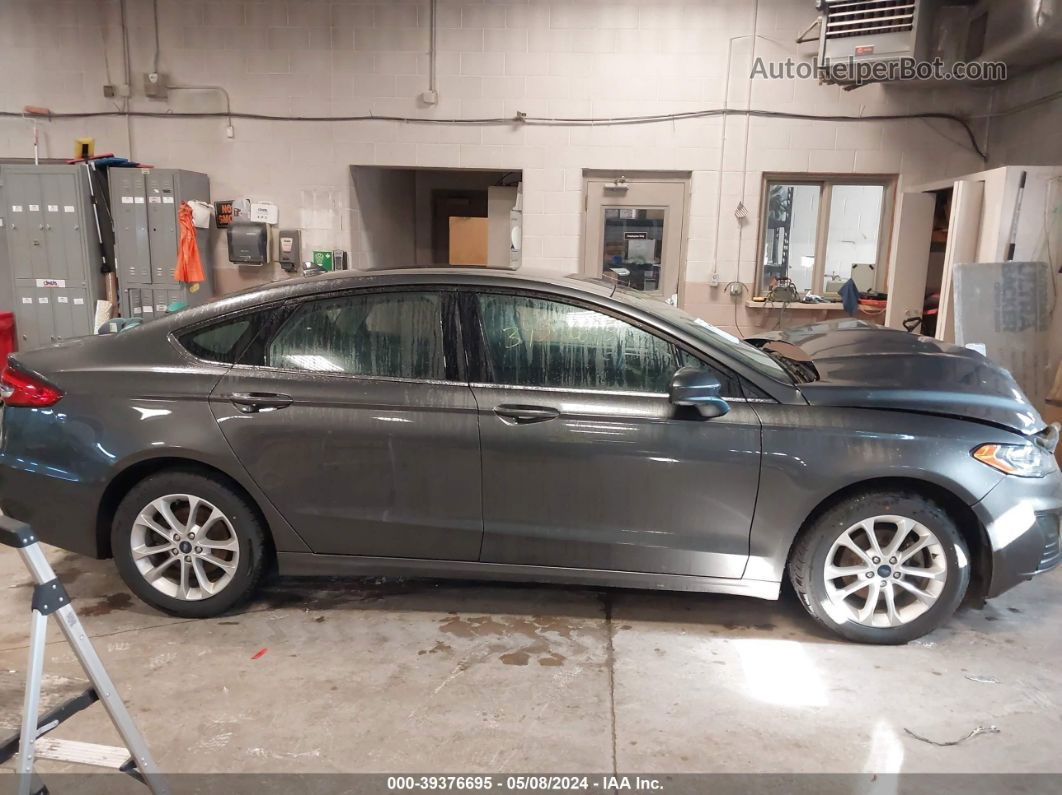 2020 Ford Fusion Se Gray vin: 3FA6P0HD5LR185573