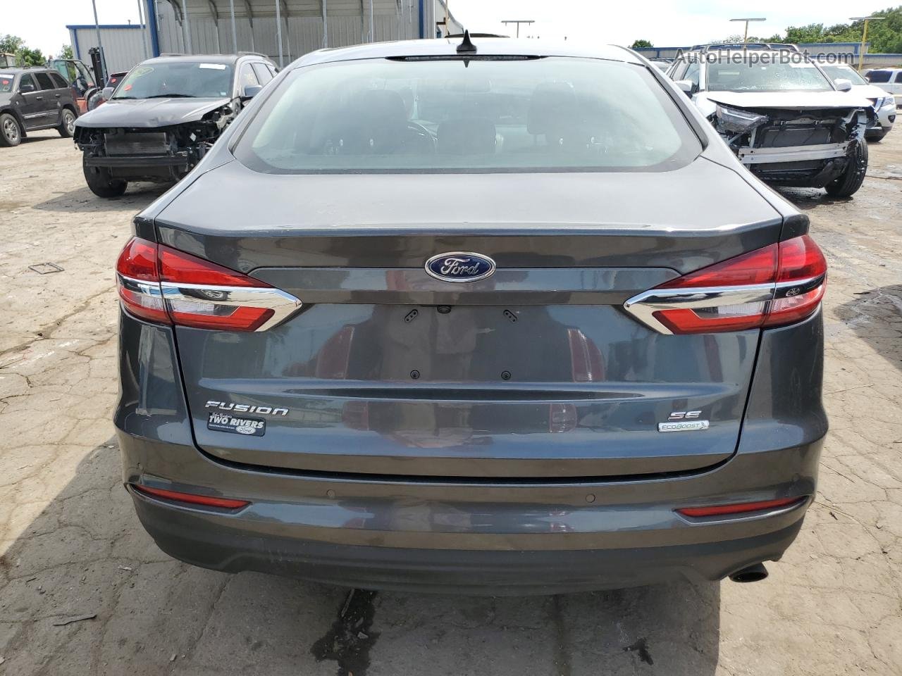 2020 Ford Fusion Se Gray vin: 3FA6P0HD5LR223917