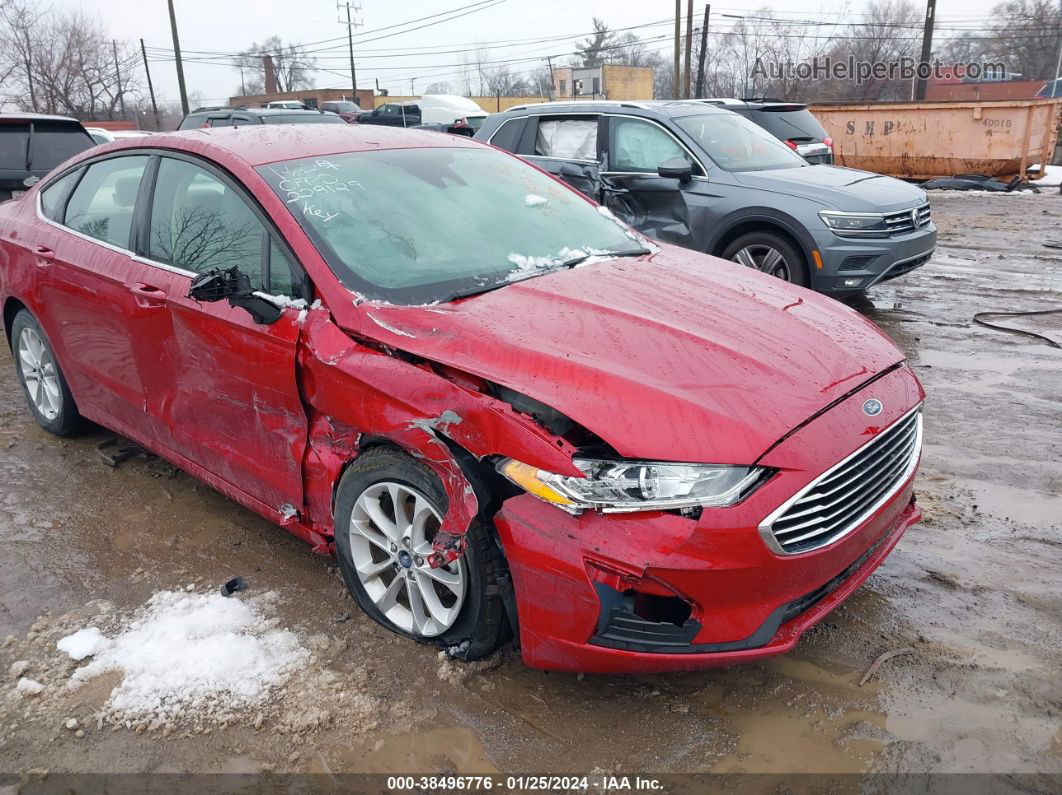 2020 Ford Fusion Se Red vin: 3FA6P0HD5LR228129