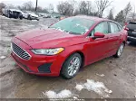 2020 Ford Fusion Se Red vin: 3FA6P0HD5LR228129