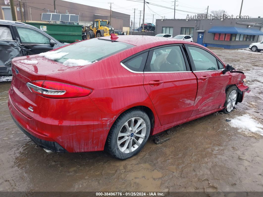 2020 Ford Fusion Se Red vin: 3FA6P0HD5LR228129