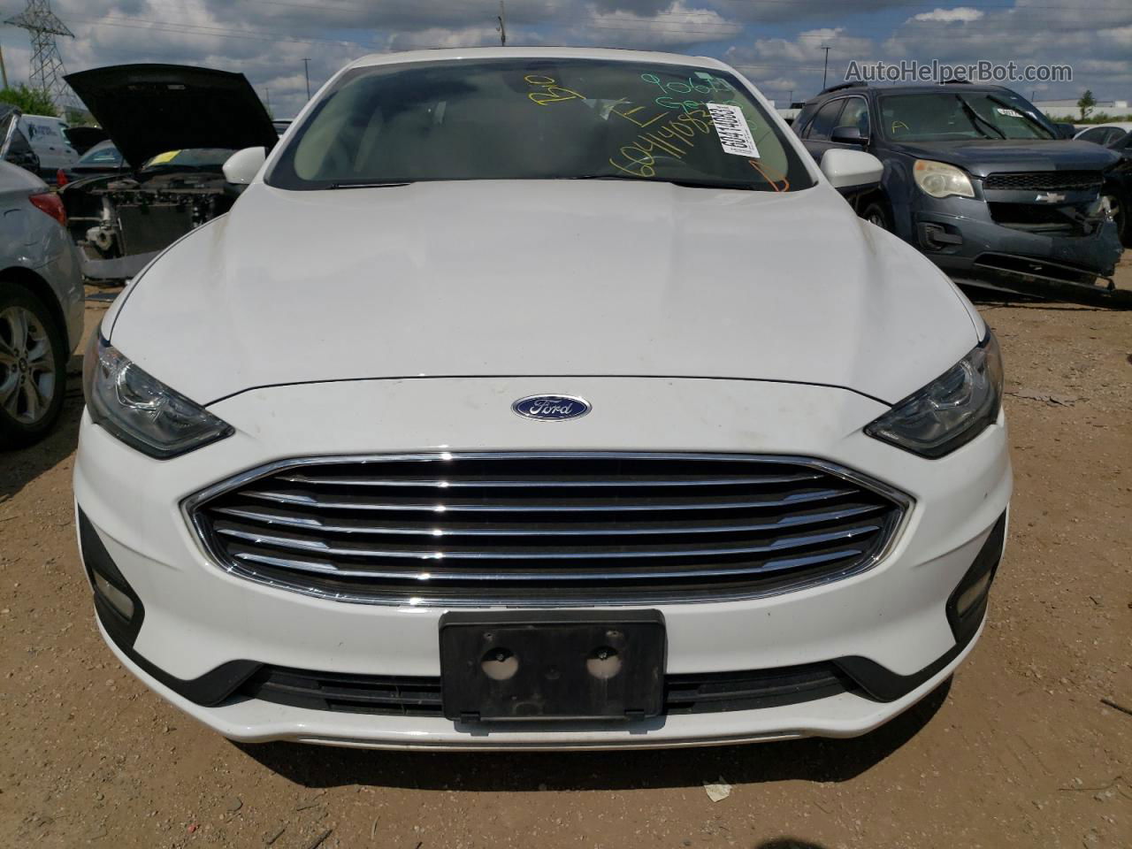 2020 Ford Fusion Se Белый vin: 3FA6P0HD5LR233184